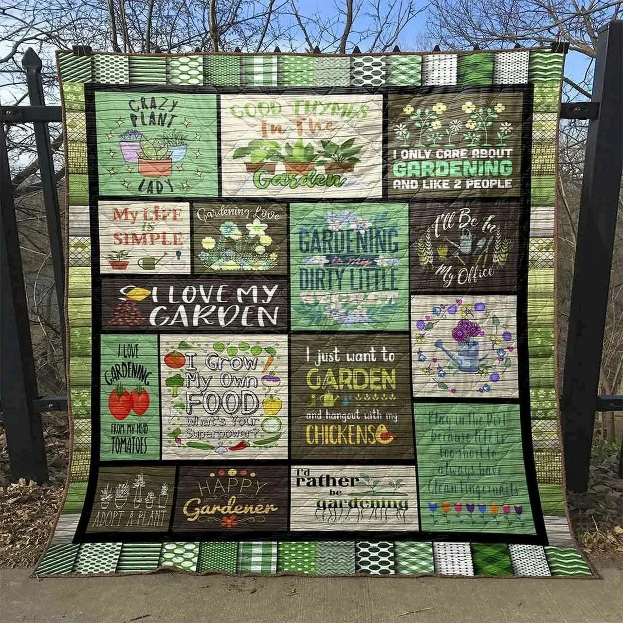 Crazy Plant Lady Cld180684 Quilt Blanket and Home Decor