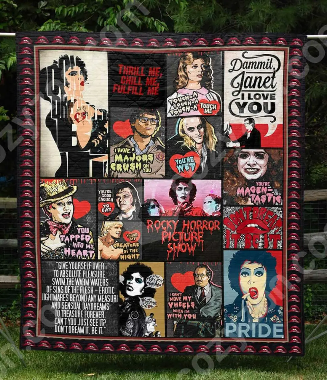Creature Of The Night Blanket Qq26 Quilt and Home Decor