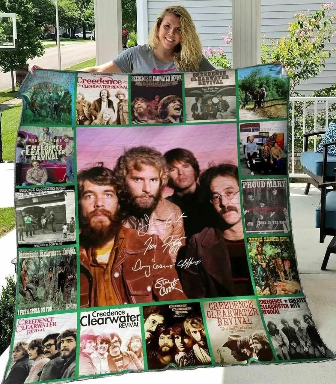 Creedence Clearwater Revival Blanket Th1507 Quilt and Home Decor