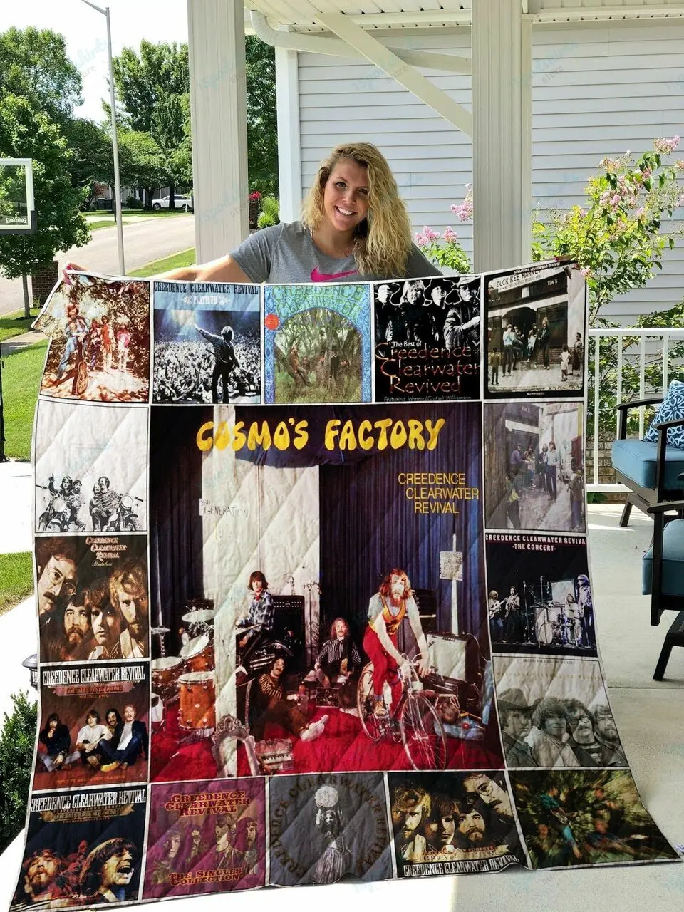 Creedence Clearwater Revival Quilt Blanket 0967 and Home Decor