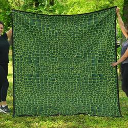 Crocodile Leather Skin DHCDHC DT1910 Quilt Blanket and Home Decor