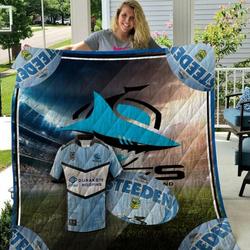 Cronulla-Sutherland Sharks Quilt Blanket Beeqt5050  Quilt and Home Decor