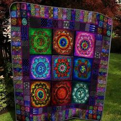 Crown Chakra P120403 Quilt Blanket  Quilt and Home Decor