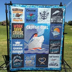 Cruise Girl DHCDHC DT2210 Quilt Blanket and Home Decor