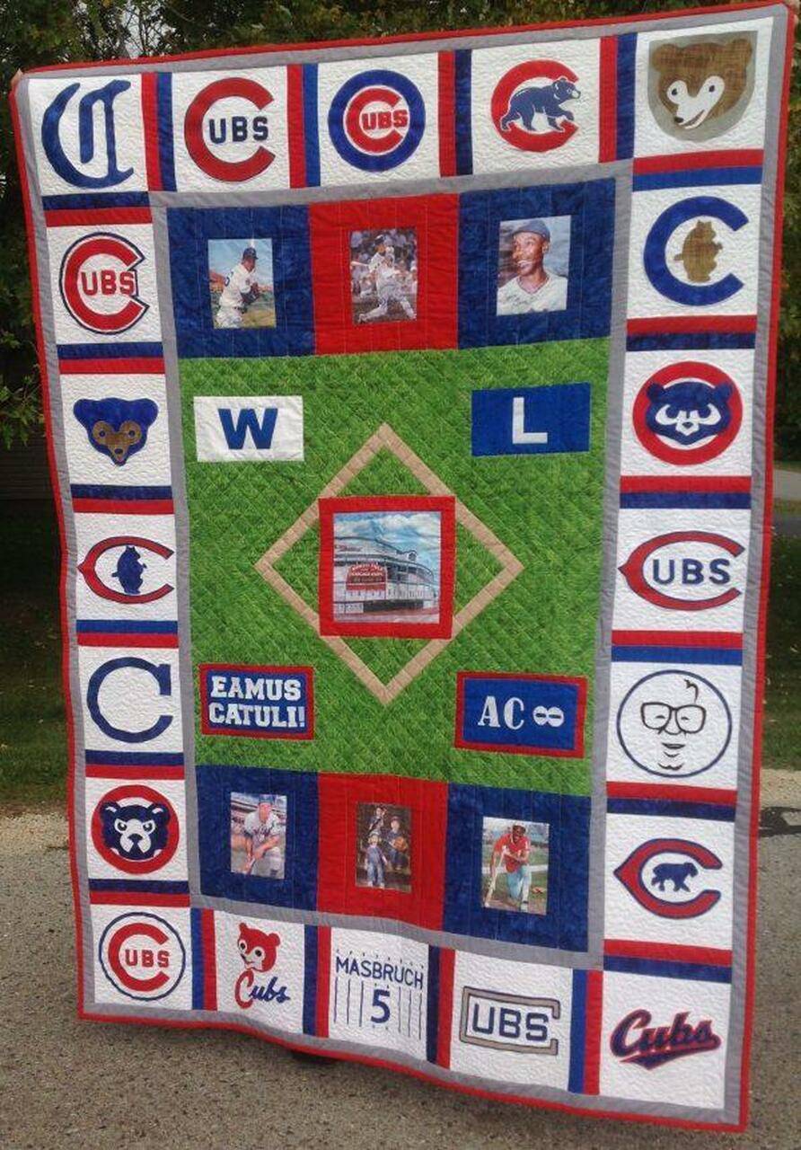 Cubs Quilt Blanket Pt27 Quilt and Home Decor