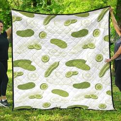 Cucumber Sketch Pattern DHCDHC DT1910 Quilt Blanket and Home Decor