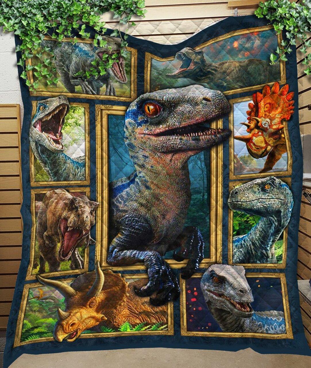 Custom Blanket Dinosaur 3D Blanket - Quilt Blanket and Home Decor