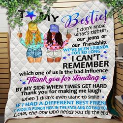 Custom Blanket To My Bestie Blanket - Gift For Bestie - Quilt Blanket and Home Decor