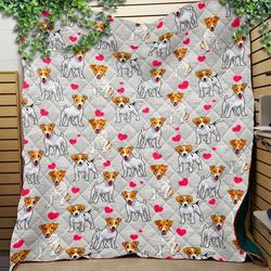 Custom Jack Russell Terrier Dog Jfj Quilt Tgq and Home Decor