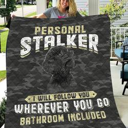 Custom Poodle Black Dog Jfj Quilt Tmf and Home Decor