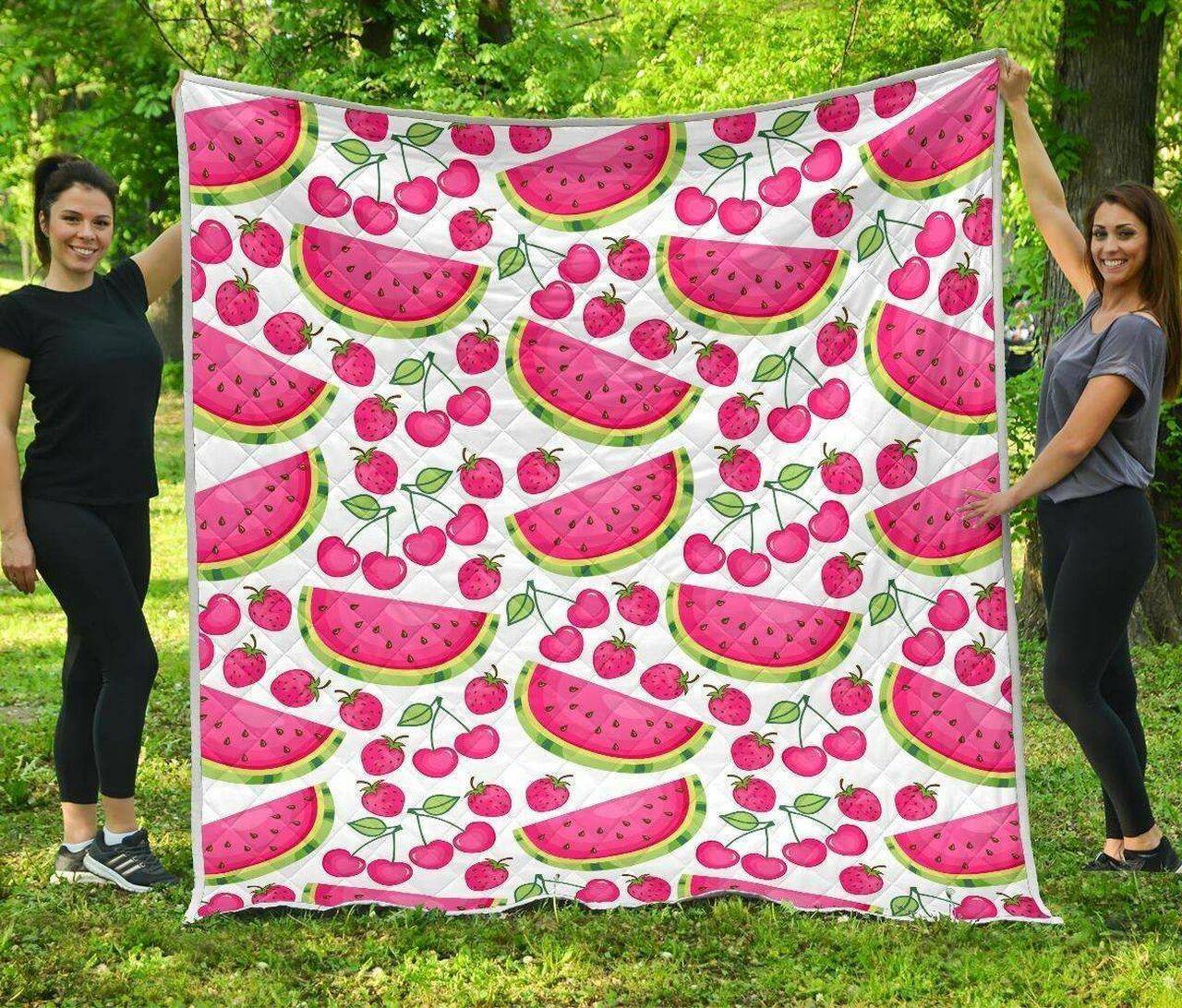 Cute Berry Watermelon Hur Quilt Bevrxu and Home Decor