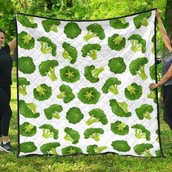 Cute Broccoli Pattern DHCDHC DT1910 Quilt Blanket and Home Decor
