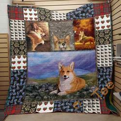 Cute Corgi Pets Dog Blanket TH1807 Quilt and Home Decor