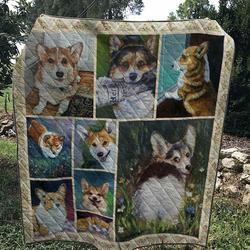Cute Corgi Quilt and Home Decor