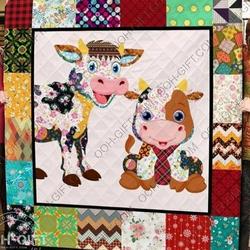 Cute Cow Quilt Blanket and Home Decor