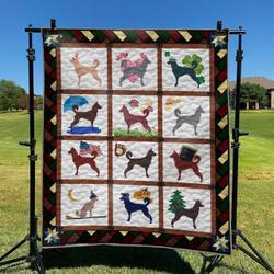 Cute Dog 05 DHCLD0709 Quilt Blanket and Home Decor