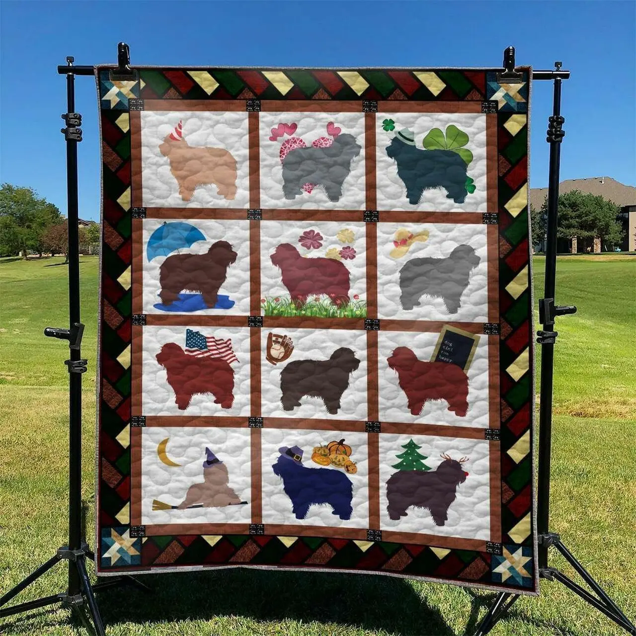 Cute Dog 09 DHCLD0909 Quilt Blanket and Home Decor