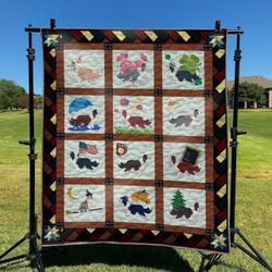 Cute Dog 11 DHCLD0709 Quilt Blanket and Home Decor