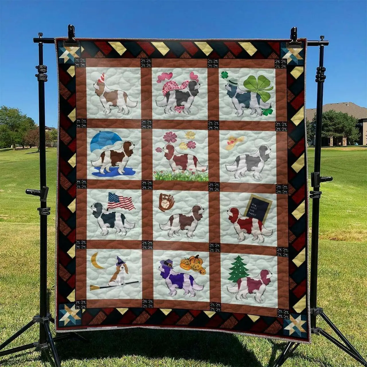 Cute Dog 21 DHCLD0909 Quilt Blanket and Home Decor