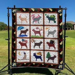 Cute Dog 26 DHCLD0909 Quilt Blanket and Home Decor