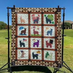 Cute Dog 32 DHCLD0909 Quilt Blanket and Home Decor