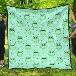 Cute Hippo CL12100207MDQ Quilt Blanket and Home Decor