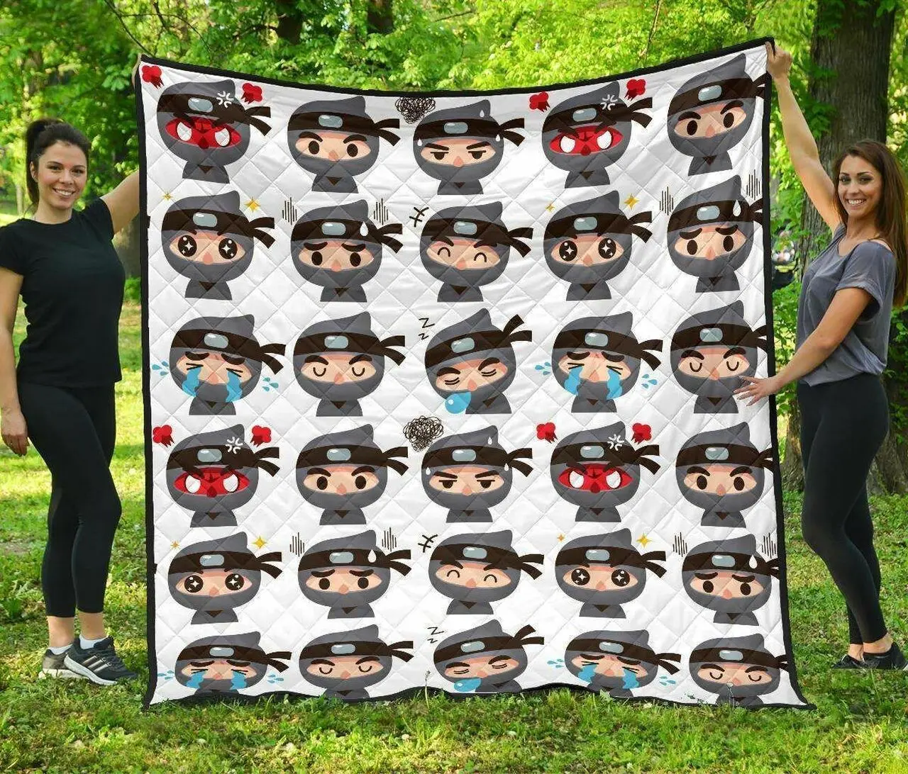 Cute Ninja Design Pattern DHCDHC DT1910 Quilt Blanket and Home Decor