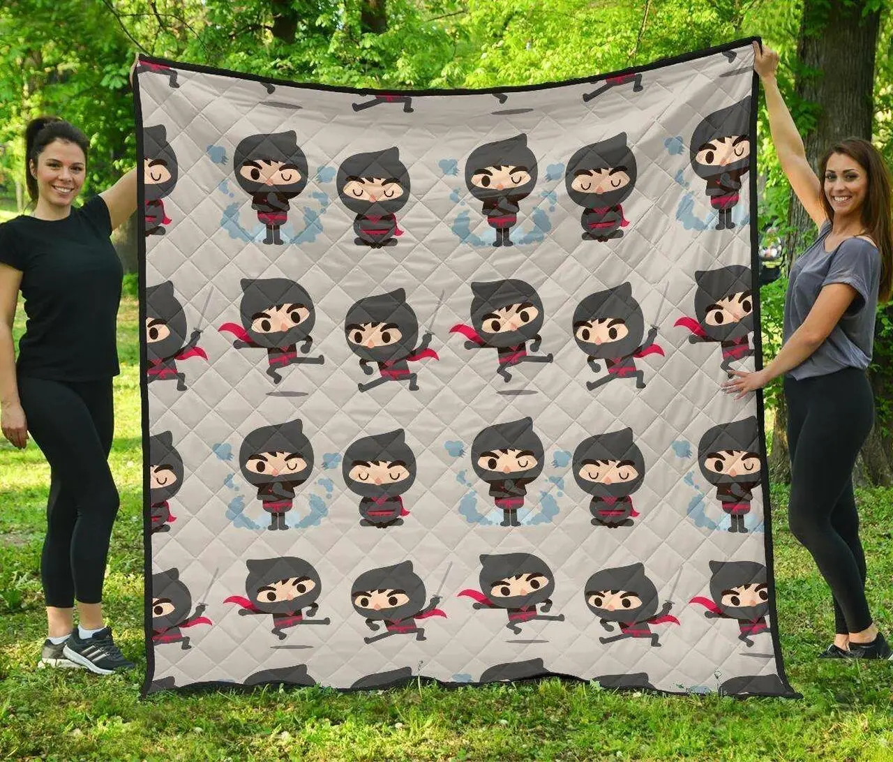 Cute Ninja Pattern DHCDHC DT1910 Quilt Blanket and Home Decor