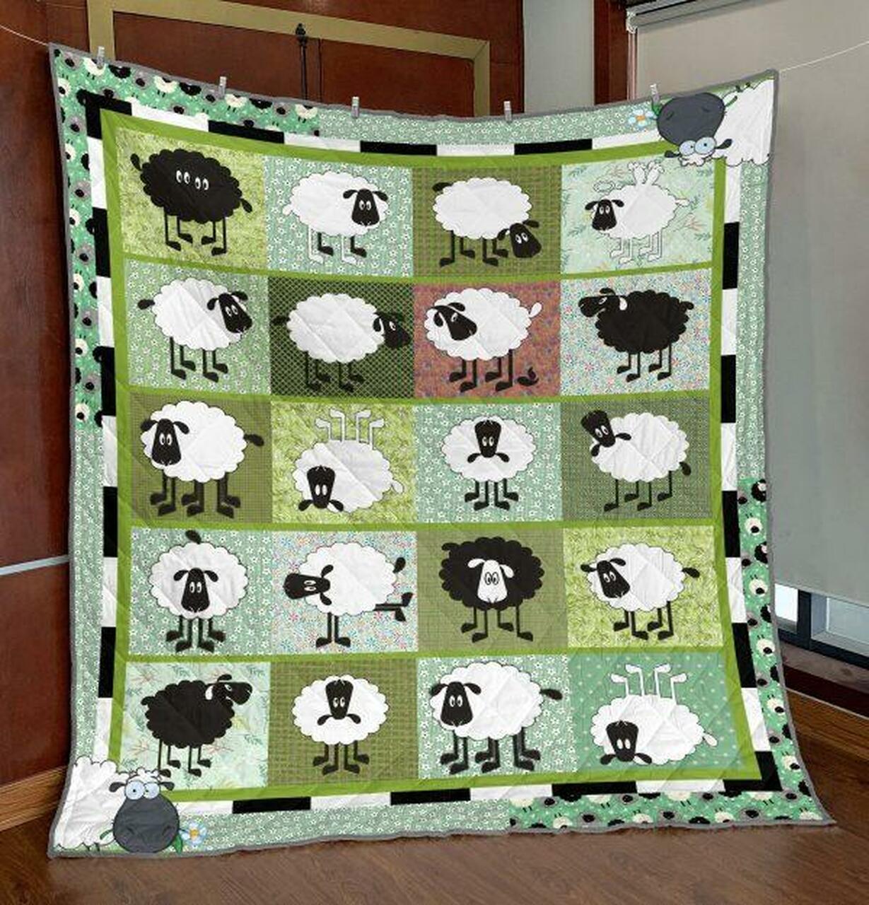 Cute Sheep Quilt Blanket Py68 Quilt and Home Decor