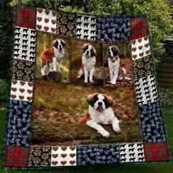 Cute St Bernard Pets Dog 3D Blanket Th0607 Quilt and Home Decor