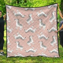 Cute Zebra Pattern DHCDHC DT1910 Quilt Blanket and Home Decor
