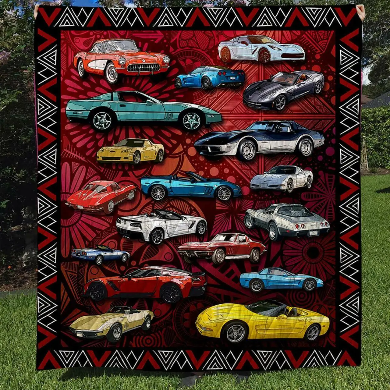 Cv Car Collection Art Quilt and Home Decor
