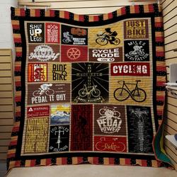 Cycle Mode On Bicycle Quilt and Home Decor