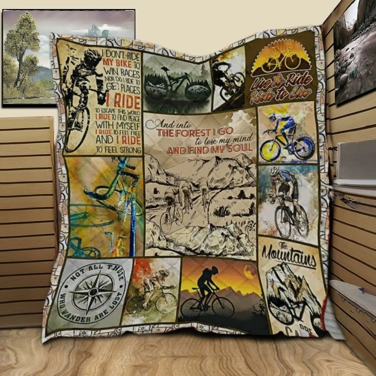Cycling Find My Soul BH5 NTTH011302 3D Customized Quilt and Home Decor