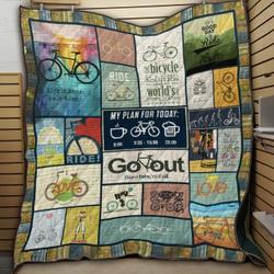 Cycling Go Out NTTH011302 3D Customized Quilt and Home Decor