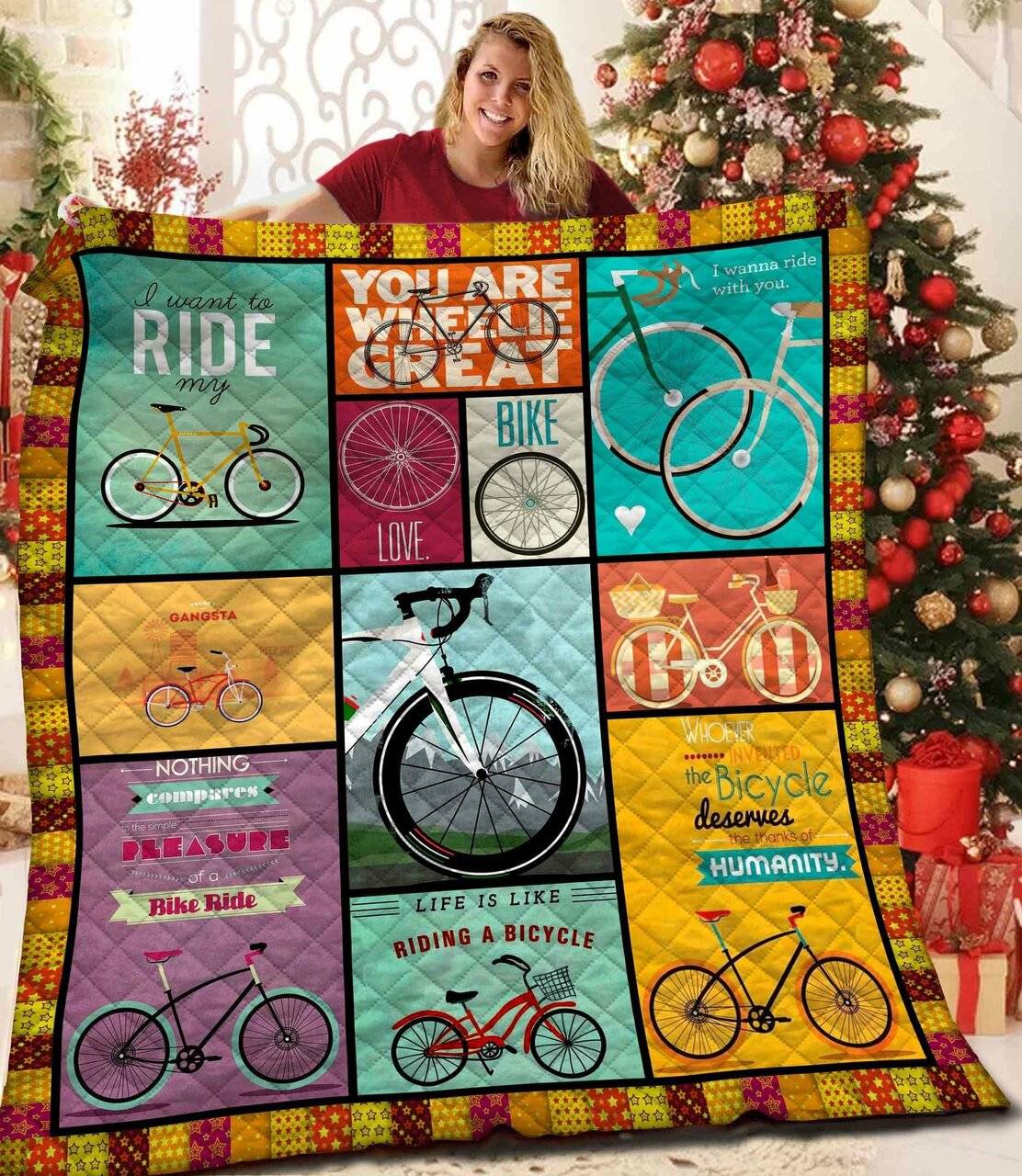 Cycling Jfj Quilt Sux and Home Decor
