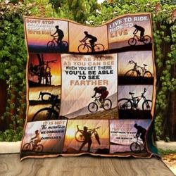 Cycling Live To Ride CY1 NTTH011302 3D Customized Quilt and Home Decor
