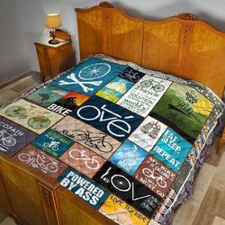 Cycling Love Quilt Taal Bubl and Home Decor