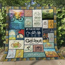 Cycling My Love My Life Quilt Blanket Dhc090120886Td and Home Decor