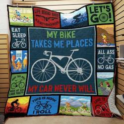 Cycling Quilt Blanket ABC07113347 and Home Decor
