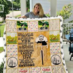 Cycling Quilt Blanket Dhc1312612Vt and Home Decor