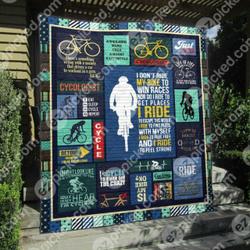 Cycologist Quilt Blanket Py68  Quilt and Home Decor