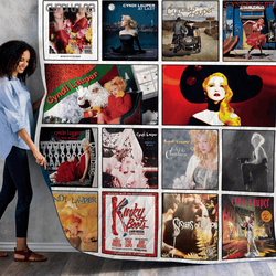 Cyndi Lauper Albums Quilt Blanket Ver 14 and Home Decor
