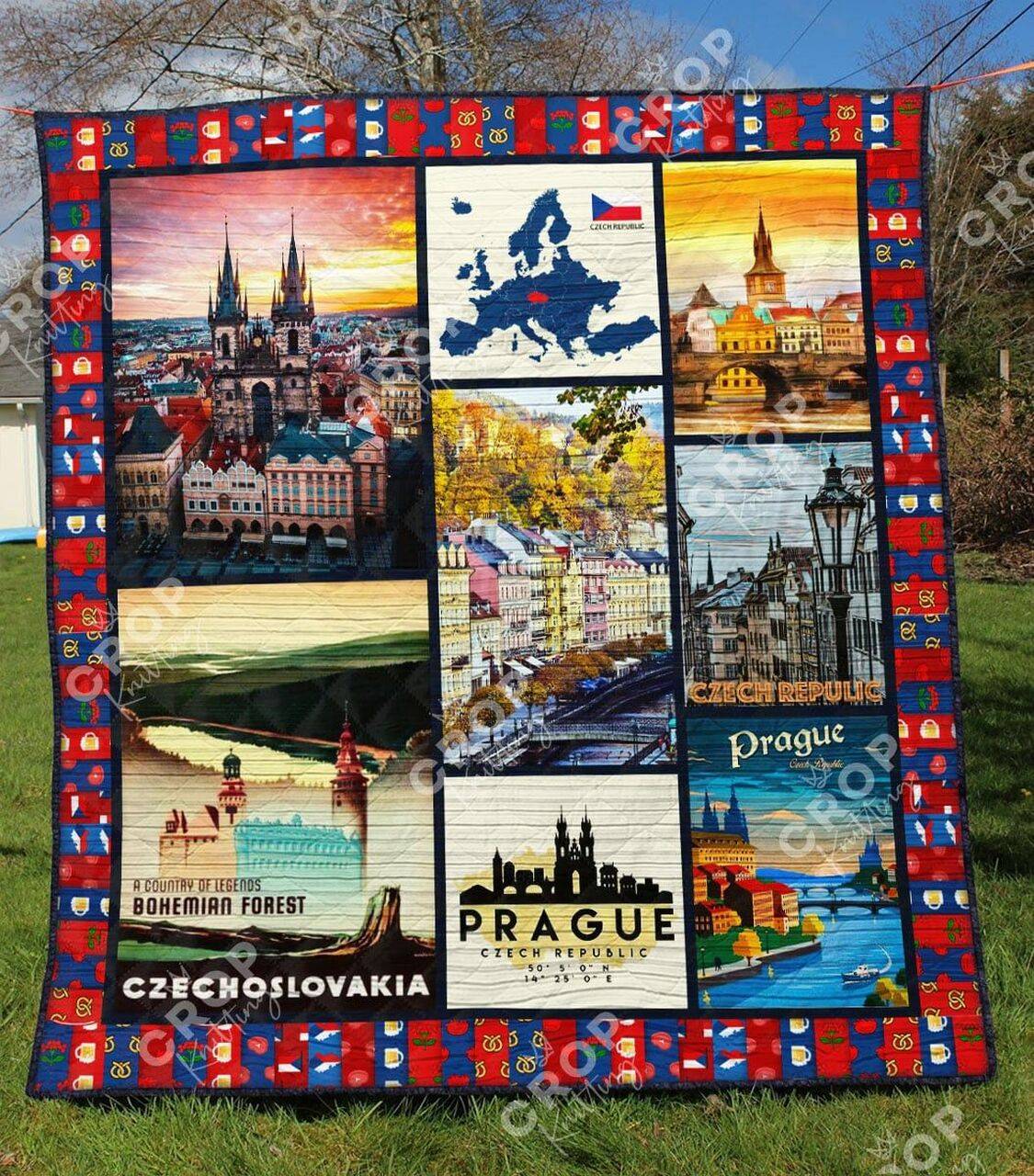 Czech Republic Quilt Blanket Th1307 and Home Decor
