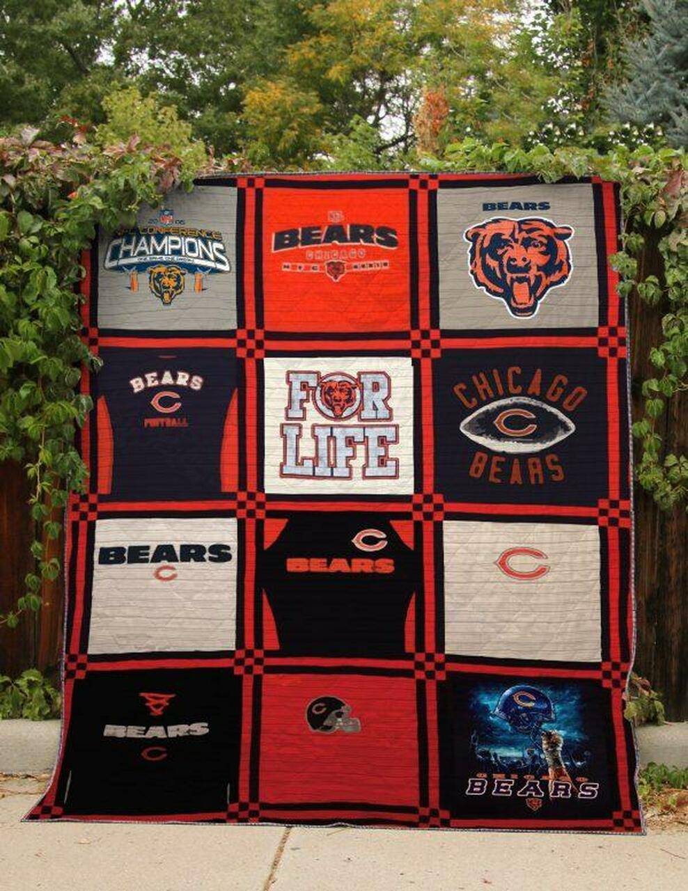 Da Bears Quilt Blanket Bn14 Quilt and Home Decor