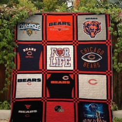 Da Bears Quilt Blanket Bn14  Quilt and Home Decor