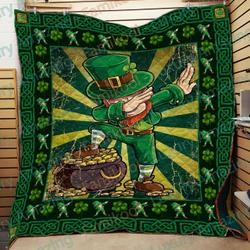 Dabbing Leprechaun Quilt and Home Decor