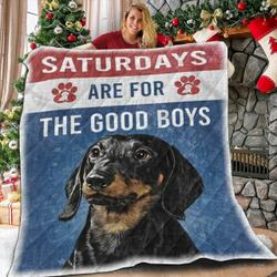 Dachshsund Sat B Feeling 3D Customized Quilt and Home Decor