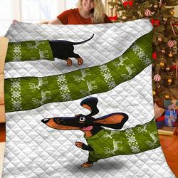 Dachshun 3D Customized Quilt TUH87223 PLEN2407 and Home Decor