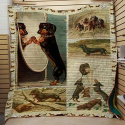 Dachshund 1 Quilt and Home Decor